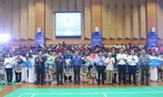 Khai mạc Giải Cầu lông Học sinh - Sinh viên TP Hà Nội mở rộng tranh Cúp báo Tuổi trẻ Thủ đô
